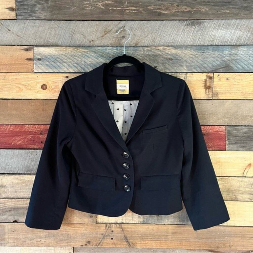 Fossil Black‎ Blazer Size Small